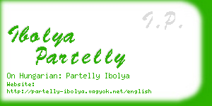 ibolya partelly business card